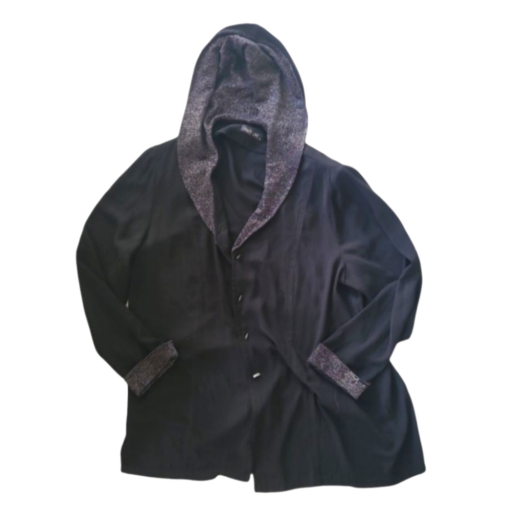 Light Jacket with Metallic Hood